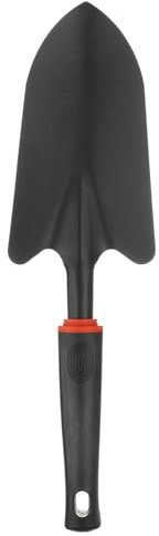 sourcing map Palas de mano de jardín de 32,5 x 8,4 cm, de acero al carbono, con mango de PVC, herramientas de jardín