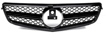 Haubengrill Für C-Klasse W204 C180 C250 C350 2008-2014 Auto Frontstoßstange Kühlergrill Kühlergrill Glänzend Schwarz Sport Kühlergrill(A Glossy Black)