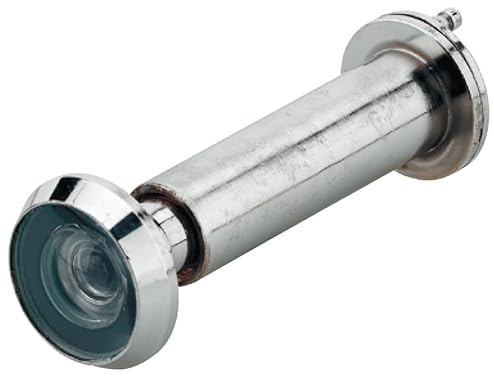 cyclingcolors Türspion, Ø 14 mm, bis Türdicke 80 mm, Messing matt vernickelt