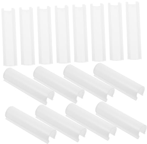 Toddmomy 16 Pinzas para Tubos de Invernadero Abrazaderas de Plástico para Jardinería Diámetro 12.7Mm Clip Seguro Resistente a Altas