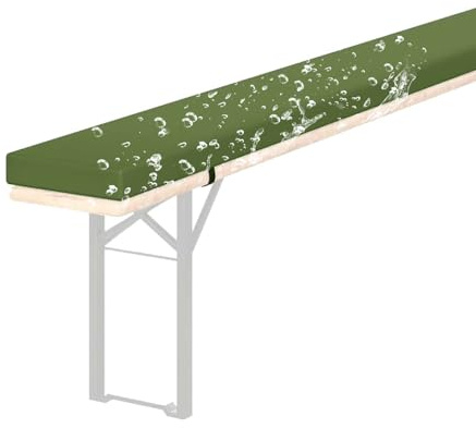 Generisch Bierbankauflage Gepolstert Outdoor FüR Bierzeltgarnitur Bankauflage 220x25 200x23 180x30 Waschbare Bierbankauflagen Gepolstert Auflage FüR GartenbäNke Terrassen Indoor,K 38,180x30x3cm