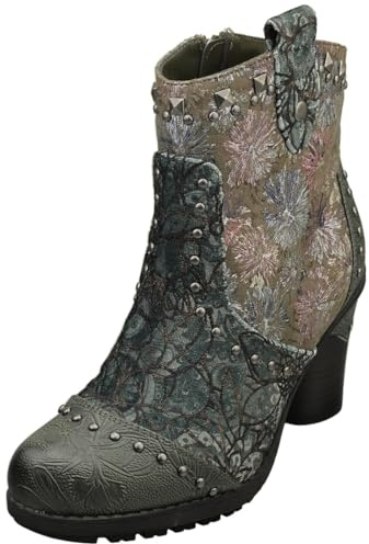 MUSTANG Damen Stiefel in floralem Design mit Nieten 15M0162010
