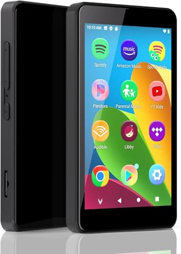MP3 Player for Kids with Spotify, App Store, Parental Controls, Spotify Kids, YouTube, Amazon Music, Libby, 4.0 IPS MP4 Music Player Up to 1TB (Black)