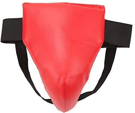 Protezione inguinale boxe per l’allenamento di kickboxing, jockstrap regolabile con assorbimento degli urti e protezione addominale ventilata, bordo in silicone comodo e (M)