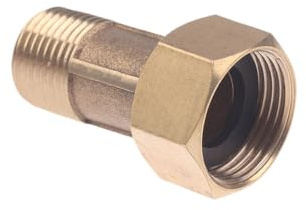 Adaptador Macho Y Hembra, Conector Acoplador De Montaje Roscado for Medidor Agua, 1 Ud | Diseño de conversión de hilo macho a hembra(1-2)