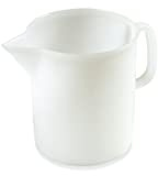 Plastime 0234 1 Caraffa Graduata Morbida, 5 l, LLDPE, Bianco