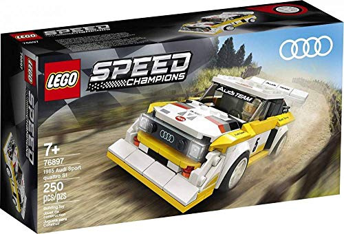 LEGO Speed Champions 76897-1985 A-u-d-i Sport Quattro S1 Bianco/Giallo (250 pezzi)