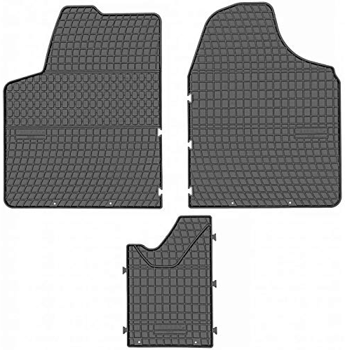 Prismat Gummimatten Gummi Fußmatten Satz für FIAT Scudo (2007-2016) / Citroen Jumpy 2 (2007-2016) / Peugeot Expert (2007-2016) / Toyota ProAce (2013-2016) - Passgenau