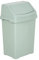 M1SS 8L/25L/50L Litre Plastic Swing Bin Waste Recycle Dustbins Kitchen, Bathroom Rubbish Trash Refused Bins (Silver Sage, 50 Litre)