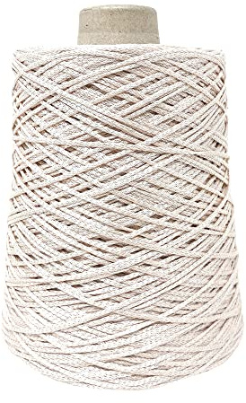 Chicca Tutto Moda Filo Fettuccia a Uncinetto per Borse e Abbigliamento 500g - 1.100m (Rosa Cipria)