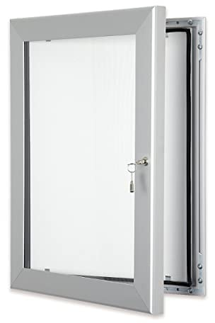 Displaysign Verschließbare Werbevitrine DIN A1 - Schaukasten Plakatschaukasten Typenschild Infokasten für den Außenbereich Wetterfest - 841 x 594 mm