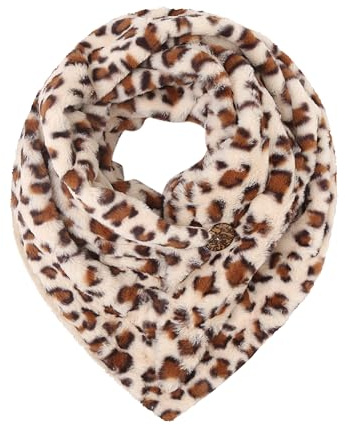 FASHION YOU WANT Damen KuschelSchal, Teddyfell Baumwolle Dreieckstuch Frauen Winterschal Herbstschal Warm Dreieck Schal Halstuch Scarf