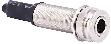 Akustische Gitarre Piezo Pickup Jack, 2,5mm Buchse auf 6,35mm Buchse Endpin Jack Ersatzteile