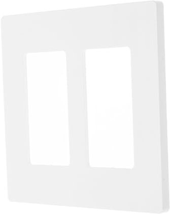 SEWOART Placa De Para Interruptor De Luz Doble Blanca Diseño Minimalista Sin Tornillos Para Decoración Del Hogar 1