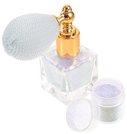 MERRYHAPY Spray Glitterato Portatile Per Corpo E - Trucco Viso Glitter Argento - Kit Spray Per Feste Ed Eventi