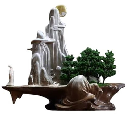 RUNZE765Z künstliche Pflanzen Simulation Grün Bonsai Kiefer BaumWohnzimmer Eingang Desktop Dekorationen Topfpflanze Dekorationen Kleine Ornamente Simulierte Kiefer