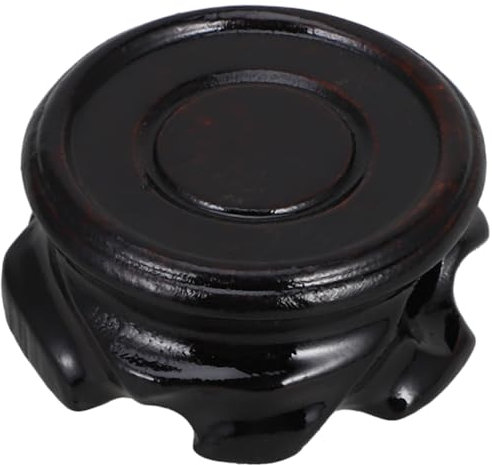 MAGICLULU Espositore in Legno Per Tavolo Base Per Teiera in Legno Asiatico Supporto Decorativo Orientale Per Vasi e Lampade Resistente e Lucidato