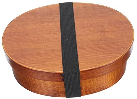 Cabilock Estuche Portátil De Madera Para Sushi Caja Bento Retro Japonés Seguro Para Uso Diario