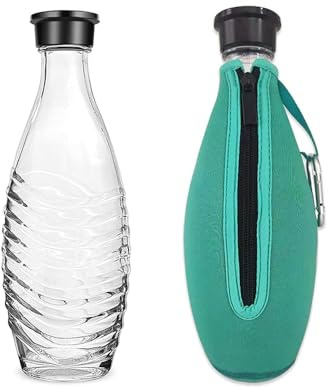 XFSRG Neopren Flaschenhülle für Sodastream Glasflasche Wasserdicht und Wärmeisolierend für Outdoor Aktivitäten Oder den Alltag