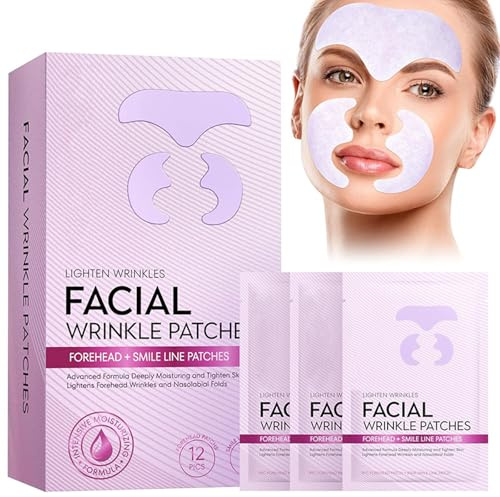 Silicone Wrinkle Patches for Forehead, Under Eye & Face: Reusable & Non-Invasive, Smooth Look & Fine Line Care