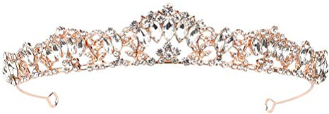 VICASKY 1 Pièce Couronne de Mariage Rose Accessoire pour Couronne Décorative pour Fête et Banquet