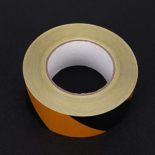 Keenso Riflettendo Cinghia di Avvertimento di Sicurezza del Nastro Adesivo per Rimorchi di, Carrello Elevatore 50 Mm X 46 M