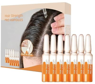 Suero en ampolla capilar, loción capilar para cabello dañado y seco, repara y promueve el crecimiento, aceite para el recrecimiento del cuero cabelludo, ampolla para fortalecer el cabello (1pcs)