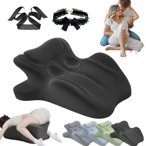 Coussin Liebora, Cousin Liebora, Inclinaison De 27°pour Un Positionnement Parfait, oreiller en forme de coin souple avec fonction de soutien, pour des Moments à Deux Plus Confortables Et Intenses (A)