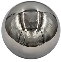 Ersatzglas Lampenschirm Kugel Rauchglas Ø10 cm – Spiegelglas Lampenglas für G9 Fassung | Moderner Glaslampenschirm Smoke für Hängelampe, Tischlampe & Deckenleuchte – Ersatzschirm Glas (Ø 10cm)