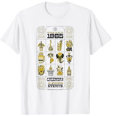 Pan Am 1965 Calendar of Overseas Events Retro Airline T-Shirt