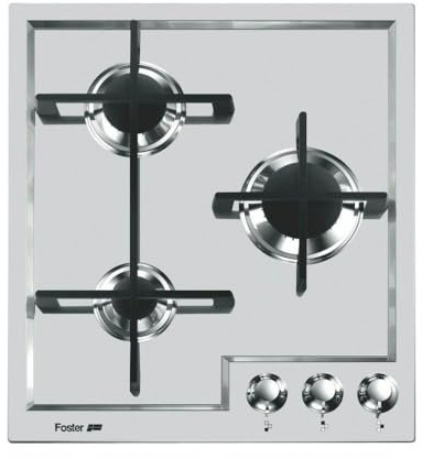 Foster 7063 052 piano cottura Acciaio inossidabile Incasso Gas - Piano cottura (Acciaio inossidabile, Incasso, Gas, Ghisa, 1100 W, 1750 W)