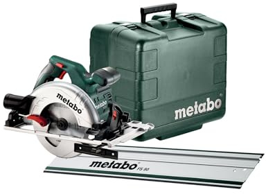 METABO Handkreissäge KS 55 FS Set (691088000); mit Führungsschiene FS 80; Kunststoffkoffer