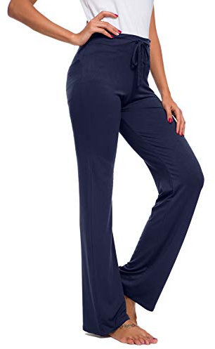 TownCat Pantalones De Carrera con Tirantes De Cuerda En El Pantalón De Yoga Femenino De Model Pantalones De Entrenamiento De Ejercicio Cómodo Marina XL