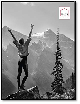 HAES DECO - Fotorahmen/Bilderrahmen aus Kunststoff Easy Frame schwarz 60x80 cm - EF19B
