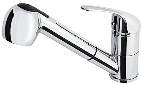 K2 STORE - Rubinetto Miscelatore Monocomando Cucina Lavello Lavabo Con Doccetta Estraibile