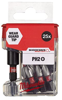 Milwaukee PH2 + Set of 26 Magnetic Adapter Shockwave 4932479856