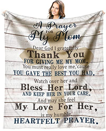 Muttertagsdecke für Mama – Muttertagsgeschenke für Mutter von Tochter, Sohn – Muttergeburtstagsgeschenke – Geburtstagsgeschenke für Mütter – To My Mothers Überwurfdecke 152,4 x 127 cm