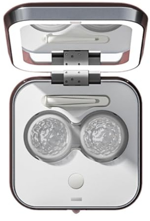 Fonowx Estuche para lentes de contacto ocular ultrasónico para lentes de contacto, Premium, contenedor de herramientas de limpieza para hombres