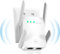 1200M WLAN Repeater,Ultraxtended WiFi Verstärker mit LAN anschluss Access Point,WPS 1-Tippen Einrichten,AP Modus,Kompatibel mit Alexa und Standard-Routern(867 MBit/s 5G + 300 MBit/s 2,4G).