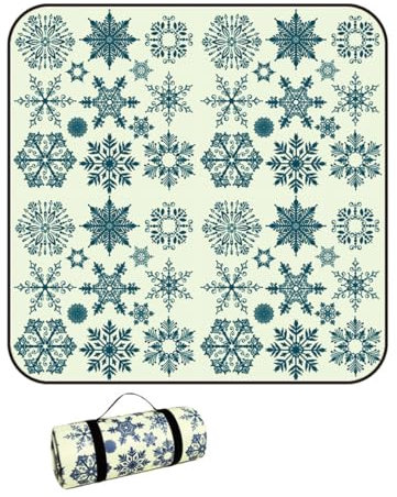 Treer Picknickdecke Wasserdicht isoliert Campingdecke Stranddecke Geometrie Stil Faltbar Klein Groß Picknickmatte, für Outdoor Strand Camping Wandern Ausflüge (150x200 cm,Grün)