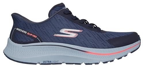 Skechers Hombre Go Run Consistent 2.0 Worldview Slip-In ENTRENADOR, Navy Textile, 45.5 EU