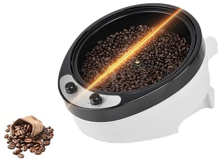 Kindevieft Commercial Coffee Bean Roaster Machine, Household Multifunctional Electric Coffee Roaster Baking Machine Suitable for Peanut/Nut/Bean Roast
