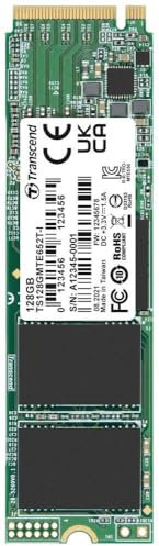 Transcend MTE652T-I 128GB Interne M.2 PCIe NVMe SSD 2280 PCIe NVMe 3.0 x4 Industrial TS128GMTE652T-I