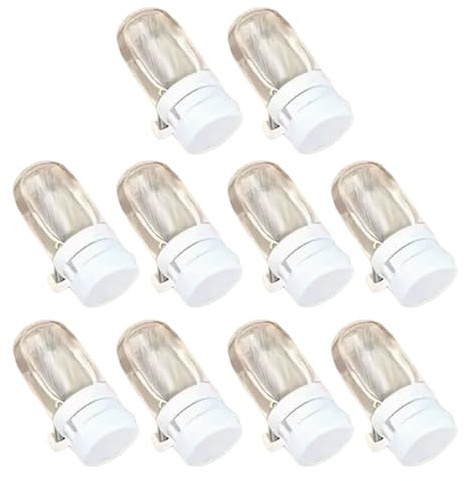 Mirweon 10 viales de vidrio portátiles de 2 ml, ideales para perfumes o aceites esenciales, resistentes y a prueba de derrames, para viajeros, recipientes portátiles de uso diario