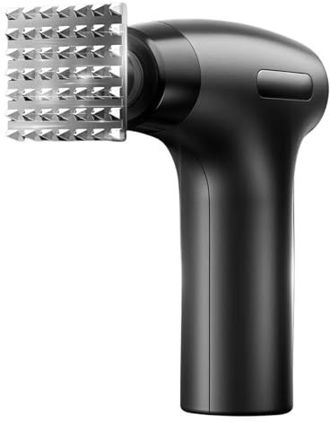 Besshepplo Electric Meat Tenderizer Stainless Steel Meat Tenderizer Tool with Detachable Stainless Steel Head USB Powered for Tenderizing of Various Meats