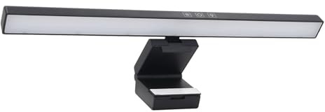SENECESLI Verstellbare LED-Bildschirm-Lichtleiste mit Fernbedienung, USB-gesteuerte, Dimmbare Bildschirmlampe, Augenschutz, Computer-Bildschirmbeleuchtung für die Arbeit an Lesespielen, Schwarz,