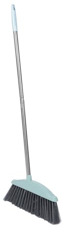 DOITOOL Reusable Long Handle Broom for Home Cleaning Thick Stainless Steel Ground Sweeper Household Trash Sweeping Besom for Indoor and Outdoor Use Space-Saving Practical Design