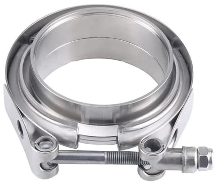 Abrazadera de banda en V, brida de escape macho/hembra, acero inoxidable 304, kits de tubos de silenciador turbo, accesorios for automóviles(76mm 3 inch)