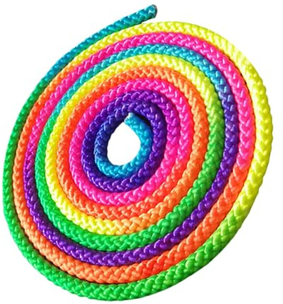 Anneome Cuerda de Gimnasia Rítmica Colorida de Algodón y Lino Resistente y Sólida para Entrenamiento Artístico Salto y Fitness para Escuelas y Gimnasios Compra por Mayor
