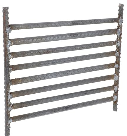 MAGICLULU Iron Grill Grate Fireplace Accessories Heavy Duty Welded Steel Rebar Wood Stove Rack Holder Reducing Smoke Optimal Heat Distribution for Woodburning Stoves